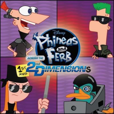 Phineas & Ferb Across 1st & 2nd Dimensions Album Cover