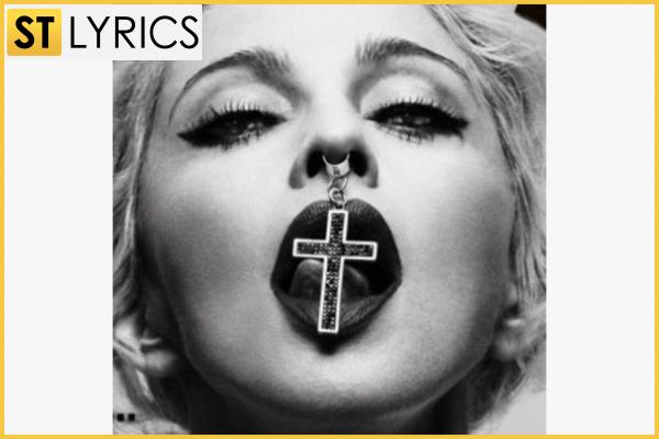 It is one of the covers for a song that was performed. This picture also called for a negative reaction by religious organizations as a symbol of showing no respect to the Catholics because of using the catholic cross.  img 0